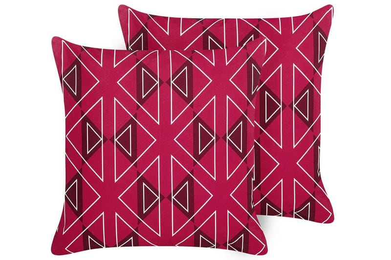 Utomhuskudde Santa Rosa 45x45 cm 2 st - Rosa/Vit - Utemöbler & utemiljö - Dynor - Utomhuskuddar