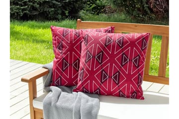 Utomhuskudde Santa Rosa 45x45 cm - Rosa/Vit - Utemöbler & utemiljö - Dynor - Utomhuskuddar