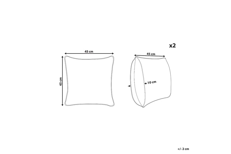 Utomhuskudde Unity 45x45 cm - Vit - Utemöbler & utemiljö - Dynor - Utomhuskuddar