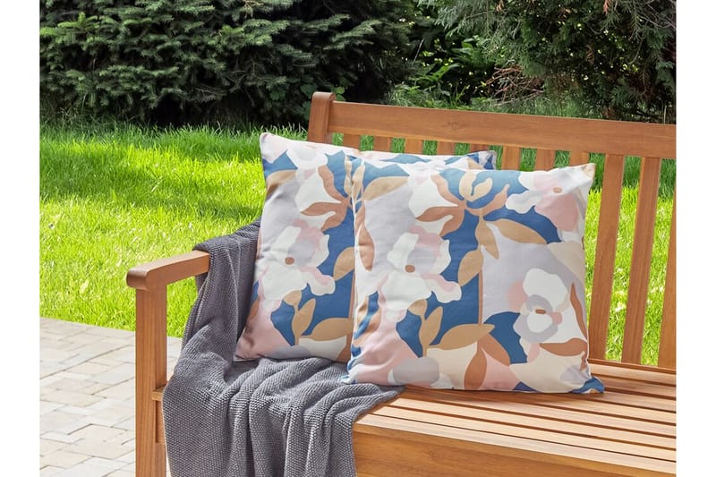 Utomhuskudde Vernole 45x45 cm - Vit/Blå/Rosa - Utemöbler & utemiljö - Dynor - Utomhuskuddar
