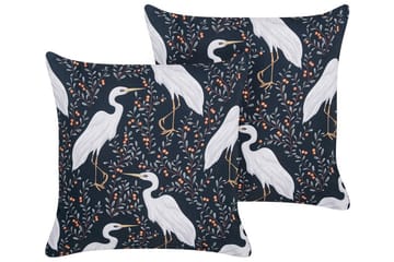Utomhuskudde Vulcin 45x45 cm 2 st - Svart/Vit - Utemöbler & utemiljö - Dynor - Utomhuskuddar