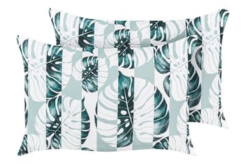 Utomhuskudde Piero 42x60 cm 2 st - Grön/Vit - Utemöbler & utemiljö - Dynor - Utomhuskuddar
