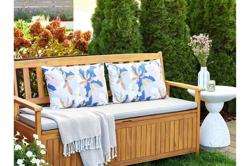 Vernole Utomhuskudde 42x60 cm - Vit/Blå/Rosa - Utemöbler & utemiljö - Dynor - Utomhuskuddar