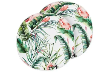 Visper Utomhuskudde 40 cm Rund - Vit/Grön/Rosa - Utemöbler & utemiljö - Dynor - Utomhuskuddar