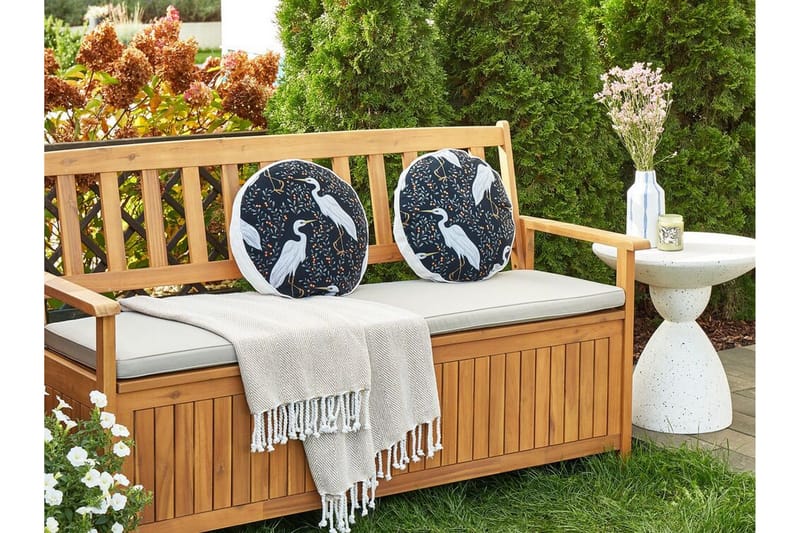 Vulcin Utomhuskudde 40 cm Rund - Svart/Vit - Utemöbler & utemiljö - Dynor - Utomhuskuddar