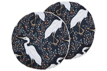 Vulcin Utomhuskudde 40 cm Rund - Svart/Vit - Utemöbler & utemiljö - Dynor - Utomhuskuddar