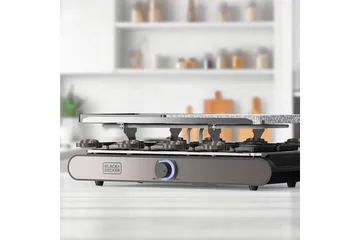 Raclettegrill Black+Decker - Silver - Utemöbler & utemiljö - Grill & utekök - Övriga grillar - Raclettegrill