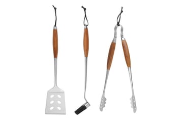 Grillset Mustang 3 Delar - Brun||Silver - Utemöbler & utemiljö - Grill & utekök - Grilltillbehör