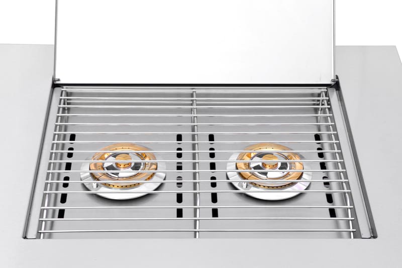 Inox Range - Modul med sidobrännare - Myoutdoorkitchen - Grilltillbehör - Grillwok & stekhäll