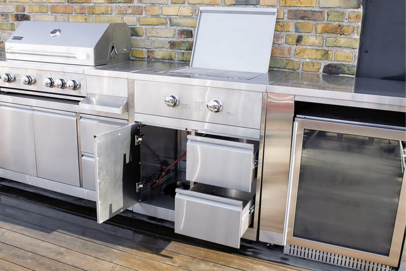 Inox Range - Modul med sidobrännare - Myoutdoorkitchen - Utemöbler & utemiljö - Grill & utekök - Grilltillbehör