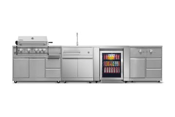 Inox Range - Modul med sidobrännare - Myoutdoorkitchen - Utemöbler & utemiljö - Grill & utekök - Grilltillbehör