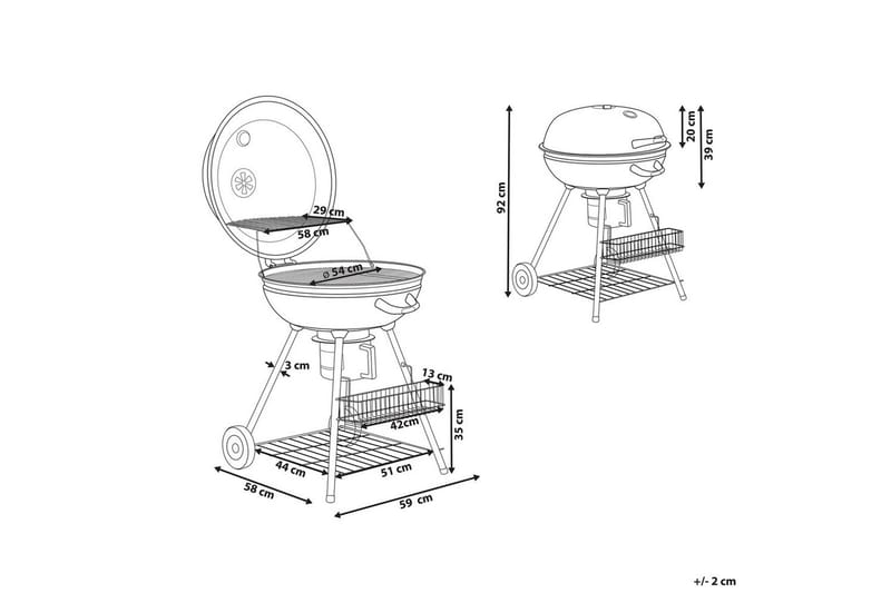 Kolgrill Marapi - Utemöbler & utemiljö - Grill & utekök - Kolgrillar - Klotgrill