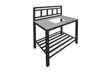 Atlantis Mittdel till Utekök 90x60 cm Svart - Venture Home - Utemöbler & utemiljö - Grill & utekök - Utekök - Bygg ditt eget utekök