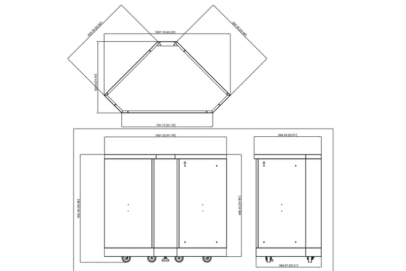 Inox Range - 430SS Stainless - Hörnmodul - Myoutdoorkitchen - Utemöbler & utemiljö - Grill & utekök - Utekök - Bygg ditt eget utekök