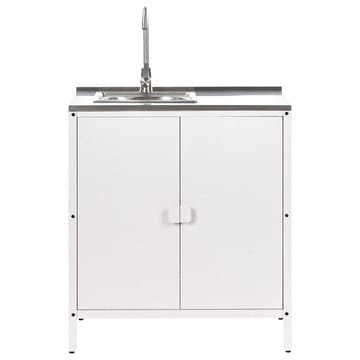 Kökskåp med vask Vilama - Vit, Silver - Utemöbler & utemiljö - Grill & utekök - Utekök - Kompletta utekök