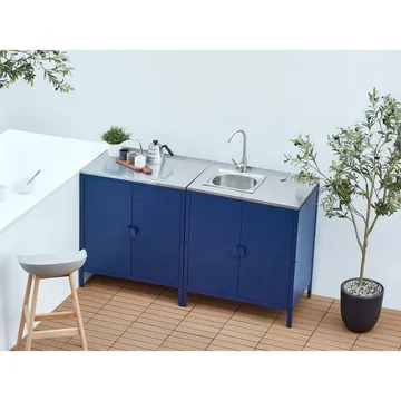 Kökskåp Vilama - Blå, Silver - Utemöbler & utemiljö - Grill & utekök - Utekök - Kompletta utekök