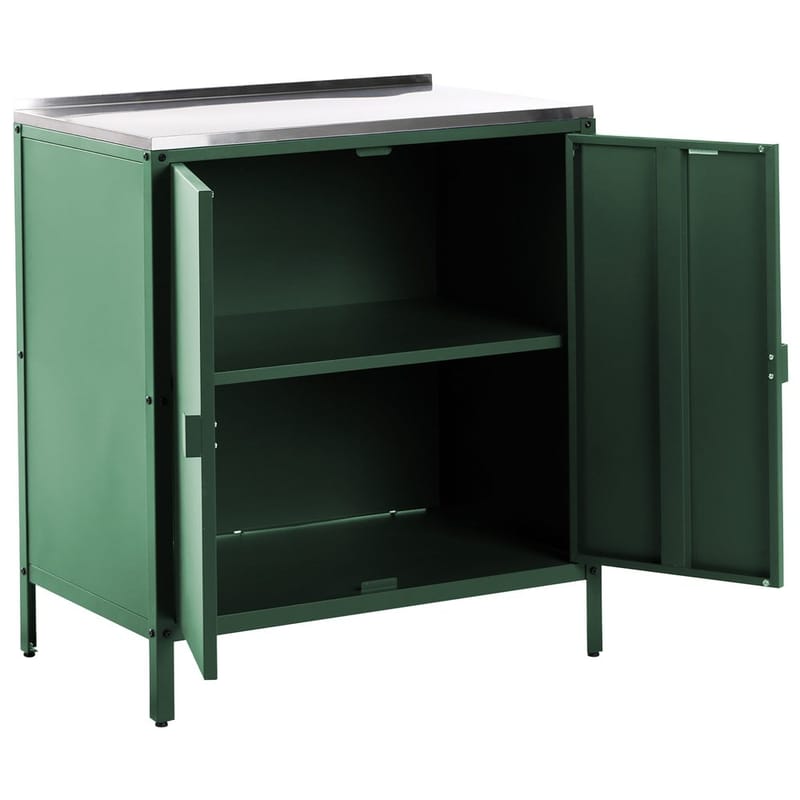 Kökskåp Vilama - Grön, Silver - Utemöbler & utemiljö - Grill & utekök - Utekök - Kompletta utekök
