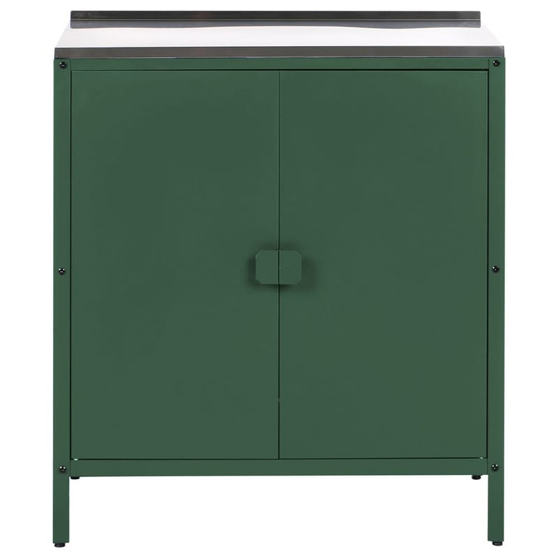 Kökskåp Vilama - Grön, Silver - Utemöbler & utemiljö - Grill & utekök - Utekök - Kompletta utekök