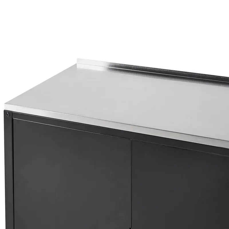 Kökskåp Vilama - Svart, Silver - Utemöbler & utemiljö - Grill & utekök - Utekök - Kompletta utekök