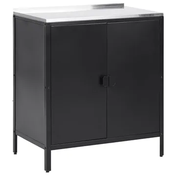 Kökskåp Vilama - Svart, Silver - Utemöbler & utemiljö - Grill & utekök - Utekök - Kompletta utekök