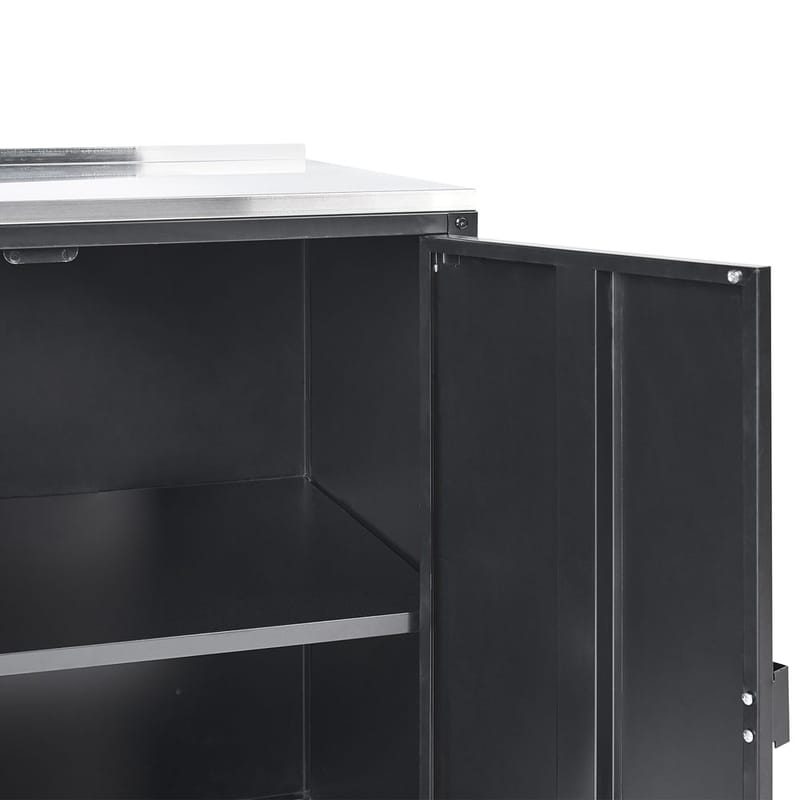 Kökskåp Vilama - Svart, Silver - Utemöbler & utemiljö - Grill & utekök - Utekök - Kompletta utekök