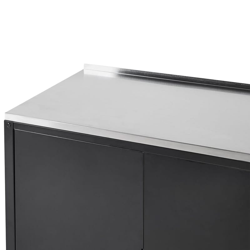 Kökskåp Vilama - Svart, Silver - Utemöbler & utemiljö - Grill & utekök - Utekök - Kompletta utekök
