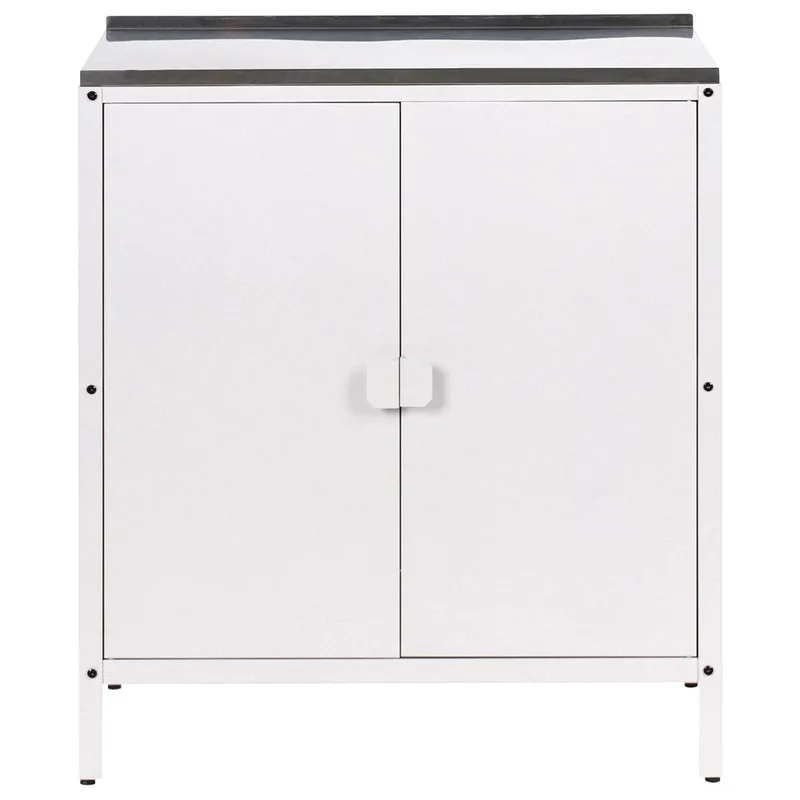 Kökskåp Vilama - Vit, Silver - Utemöbler & utemiljö - Grill & utekök - Utekök - Kompletta utekök