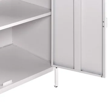 Kökskåp Vilama - Vit, Silver - Utemöbler & utemiljö - Grill & utekök - Utekök - Kompletta utekök