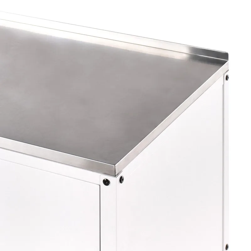 Kökskåp Vilama - Vit, Silver - Utemöbler & utemiljö - Grill & utekök - Utekök - Kompletta utekök