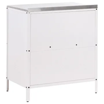 Kökskåp Vilama - Vit, Silver - Utemöbler & utemiljö - Grill & utekök - Utekök - Kompletta utekök