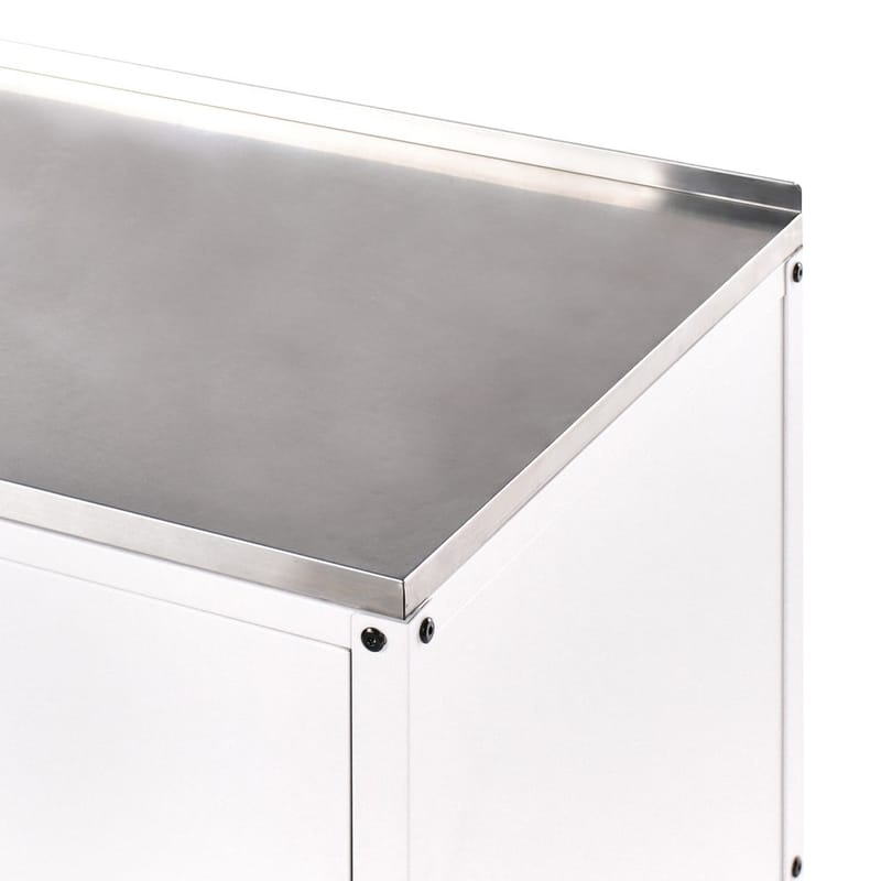 Kökskåp Vilama - Vit, Silver - Utemöbler & utemiljö - Grill & utekök - Utekök - Kompletta utekök