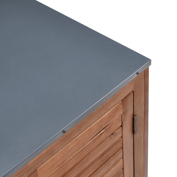 Köksskåp med Vask För Utomhusbruk Brucoli Akaciaträ 80 cm - Brun/Grå/Svart/Silver - Utemöbler & utemiljö - Grill & utekök - Utekök - Kompletta utekök