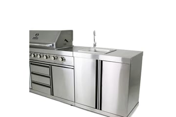 Miami Kylskåp till gasolgrill Silver - Metalcraft - Utemöbler & utemiljö - Grill & utekök - Utekök - Kompletta utekök
