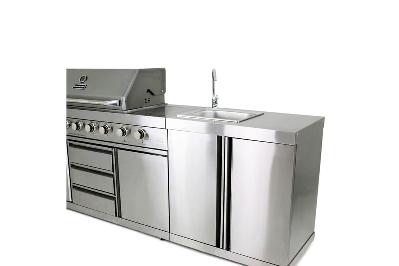 Miami Kylskåp till gasolgrill Silver - Metalcraft - Utemöbler & utemiljö - Grill & utekök - Utekök - Kompletta utekök