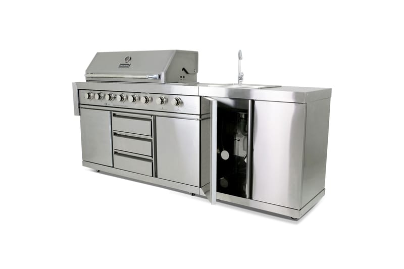 Miami Kylskåp till gasolgrill Silver - Metalcraft - Utemöbler & utemiljö - Grill & utekök - Utekök - Kompletta utekök