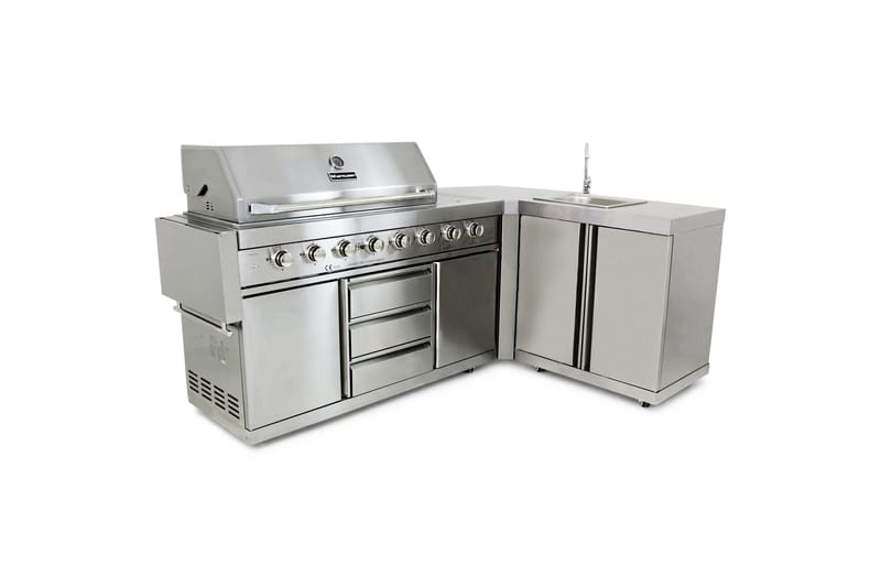 Miami Kylskåp till gasolgrill Silver - Metalcraft - Utemöbler & utemiljö - Grill & utekök - Utekök - Kompletta utekök