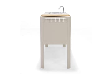 Portals Utekök 174 cm - Vit/trä - Utemöbler & utemiljö - Grill & utekök - Utekök - Kompletta utekök