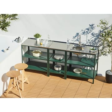 Liten köksö Vilama - Grön, Silver - Utemöbler & utemiljö - Grill & utekök - Utekök - Kompletta utekök