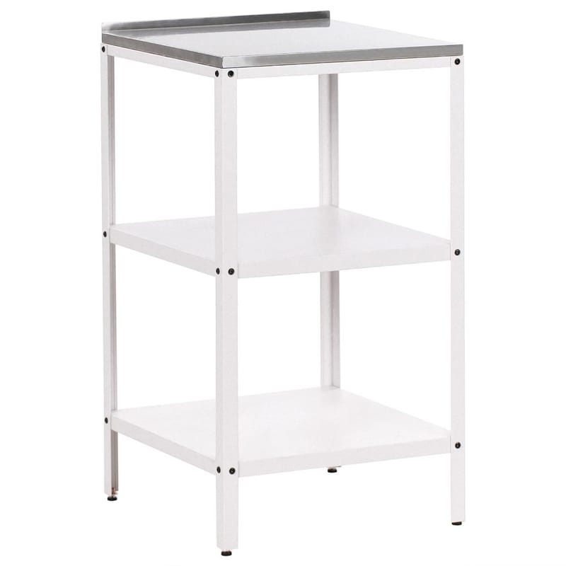 Liten köksö Vilama, Vit, Silver