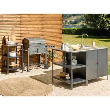 Stor köksö Vilama - Svart, Silver - Utemöbler & utemiljö - Grill & utekök - Utekök - Kompletta utekök