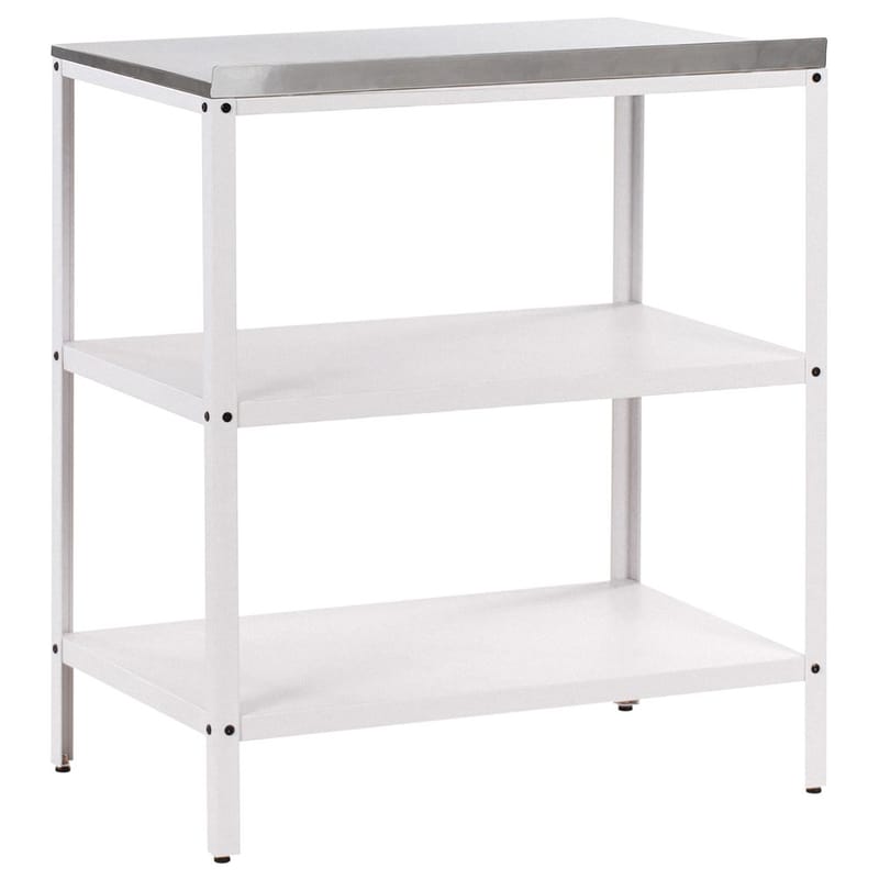 Stor köksö Vilama - Vit, Silver - Utemöbler & utemiljö - Grill & utekök - Utekök - Kompletta utekök