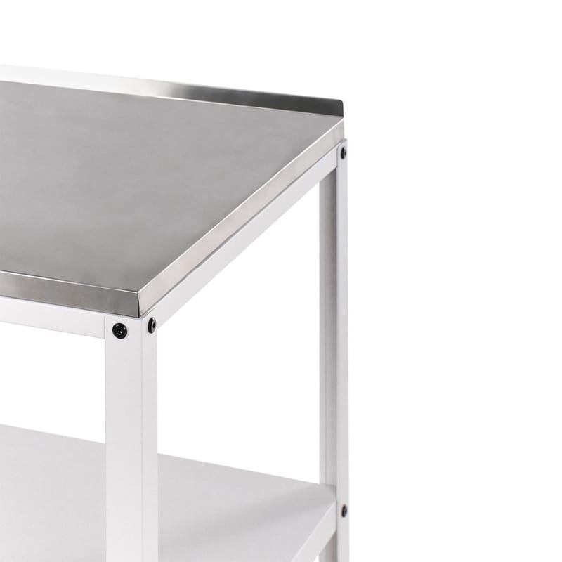 Stor köksö Vilama - Vit, Silver - Utemöbler & utemiljö - Grill & utekök - Utekök - Kompletta utekök