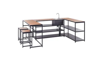 Trädgårdskök Avetrana 150x50x116 cm - 150x50x116 cm - Utemöbler & utemiljö - Grill & utekök - Utekök - Kompletta utekök