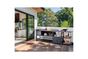 Trädgårdskök Ortisei Grå - Grå - Utemöbler & utemiljö - Grill & utekök - Utekök - Kompletta utekök