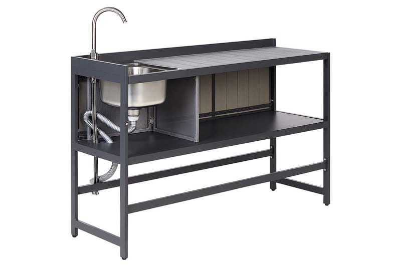 Trädgårdskök Ortisei Grå - Grå - Utemöbler & utemiljö - Grill & utekök - Utekök - Kompletta utekök