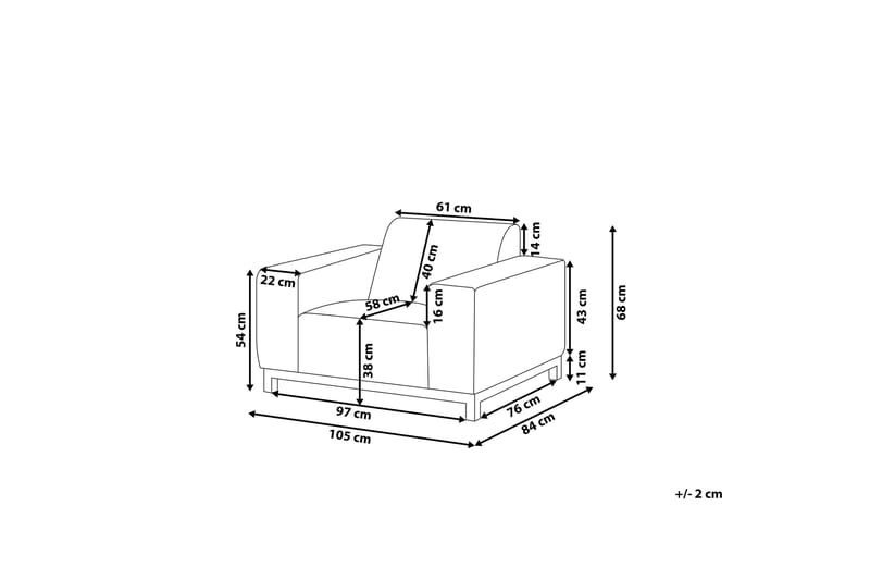 Fåtölj Hughen 2-pack - Beige/Svart - Utefåtölj & loungefåtölj - Loungestol utomhus