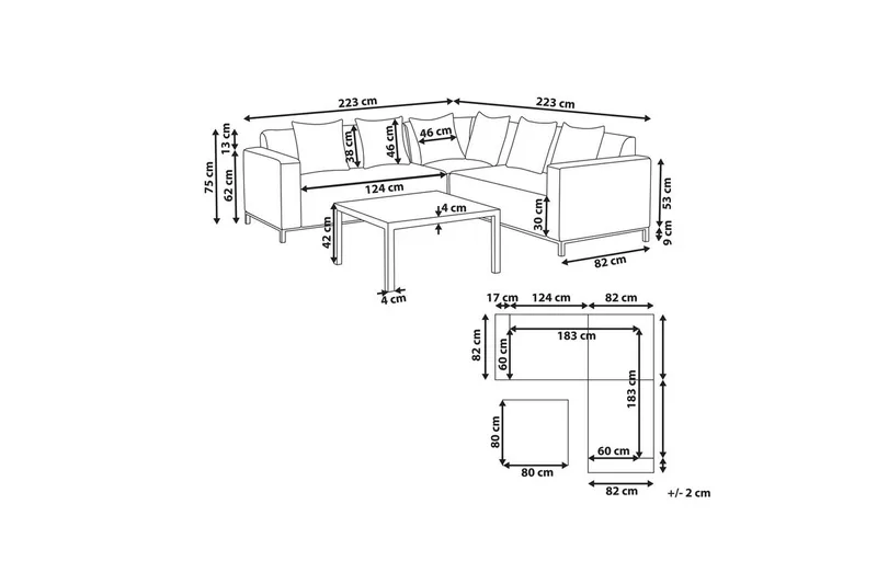 Hörnsoffa Belize - Utemöbler & utemiljö - Loungemöbler - Loungeset & loungegrupp