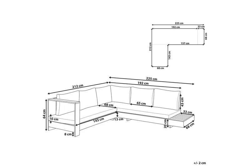 Hörnsoffa Marettimo - Utemöbler & utemiljö - Loungemöbler - Loungesoffor