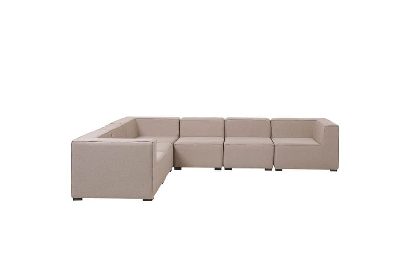 Hörnsoffa med fotpall Arezzo Beige/svart, Högervänd - Beige/svart, Högervänd - Utemöbler & utemiljö - Loungemöbler - Loungesoffor