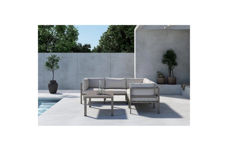 Hörnsoffset 3+2 Copacabana - Brun - Utemöbler & utemiljö - Loungemöbler - Loungesoffor